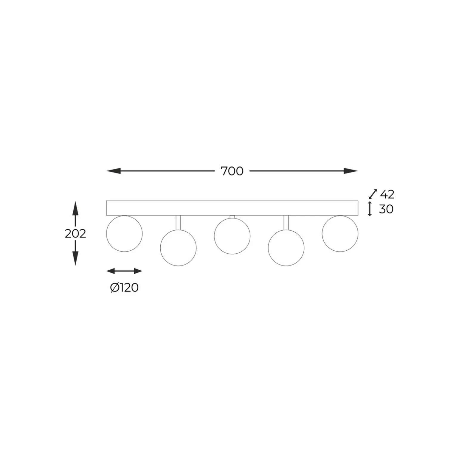 5643 ALI LAMPA SUFITOWA - Zuma Line