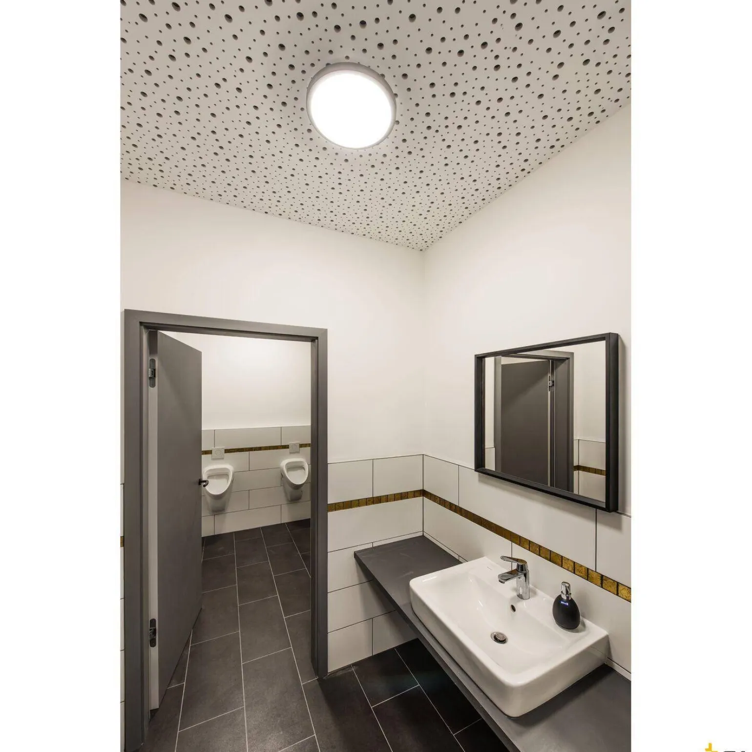 AINOS, lampa sufitowa, LED, 3000K, okrągła, antracytowa, z czujnikiem (229975) - SLV