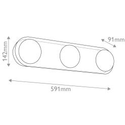 Alabastrowy Kinkiet LED Alonso - Vintage mosiądz (QN-ALONSO3-VBS-AR) - Quintiesse