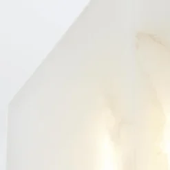 Alabastrowy mały kinkiet Caesar - Miejski brąz (QN-CAESAR-W-S-UBZ-AR) - Quintiesse