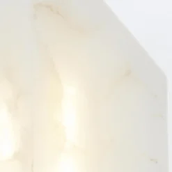 Alabastrowy mały kinkiet Caesar - Miejski brąz (QN-CAESAR-W-S-UBZ-AR) - Quintiesse