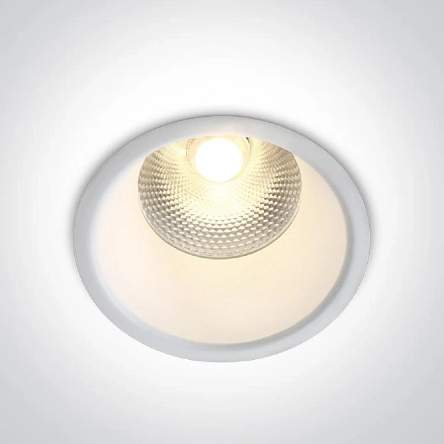 ALEKTORA 2 wpust stały biały (10115FD/W/W) - One Light