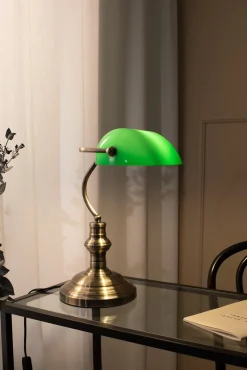 BANKERS Stołowa 42cm 1L Patyna/Zielony