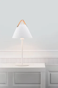 Biała lampa stołowa STRAP Nordlux E27 40W Metal