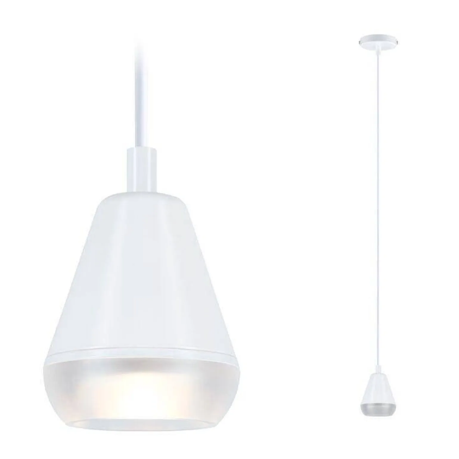 Biała lampa wisząca do kuchni nad wyspę LUIA IP44 (PL76991) - PAULMANN