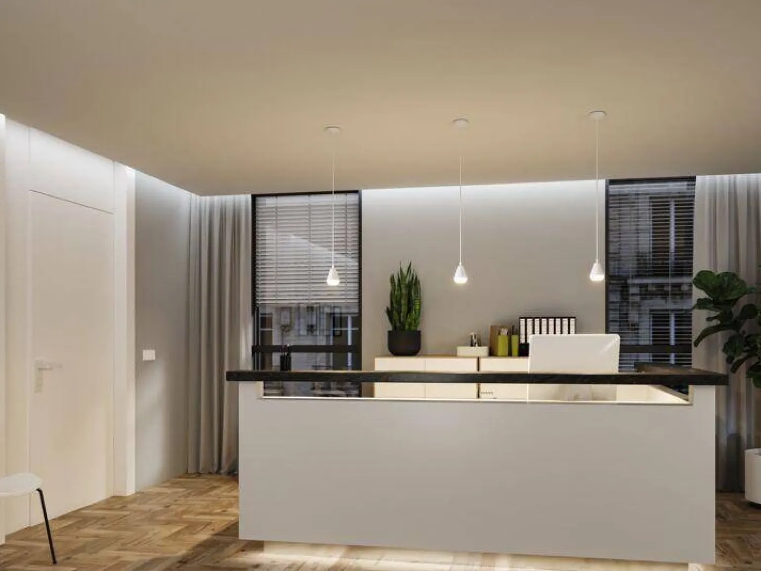 Biała lampa wisząca do kuchni nad wyspę LUIA IP44 (PL76991) - PAULMANN