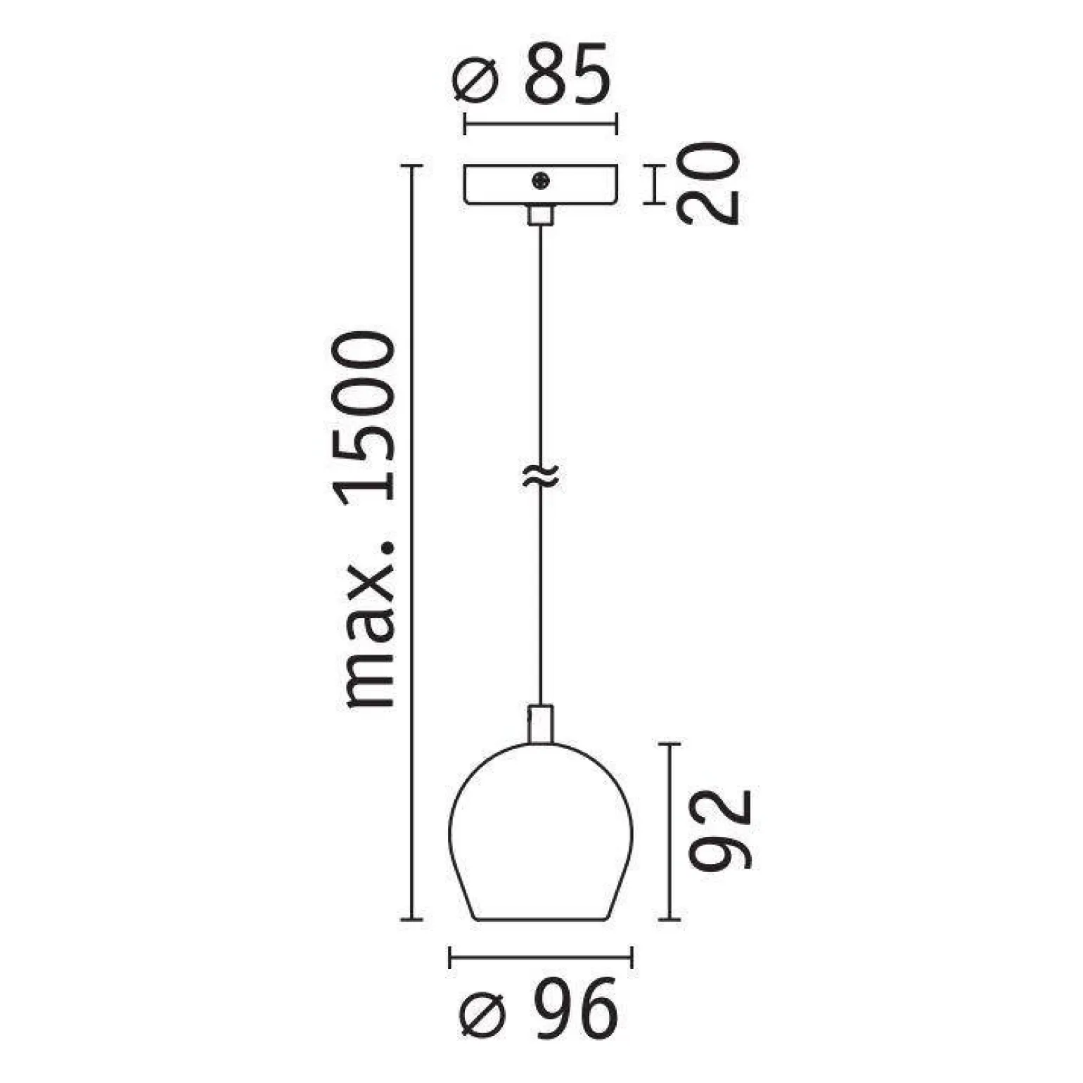 Biała lampa wisząca nad wyspą w kuchni (PL76993) - PAULMANN