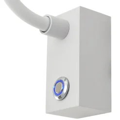 Biały kinkiet do czytania Adjusta (WL0117-WH) - Yaskr