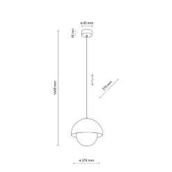 BONO SABIA LAMPA WISZACA 1 M (10645) - TK Lighting