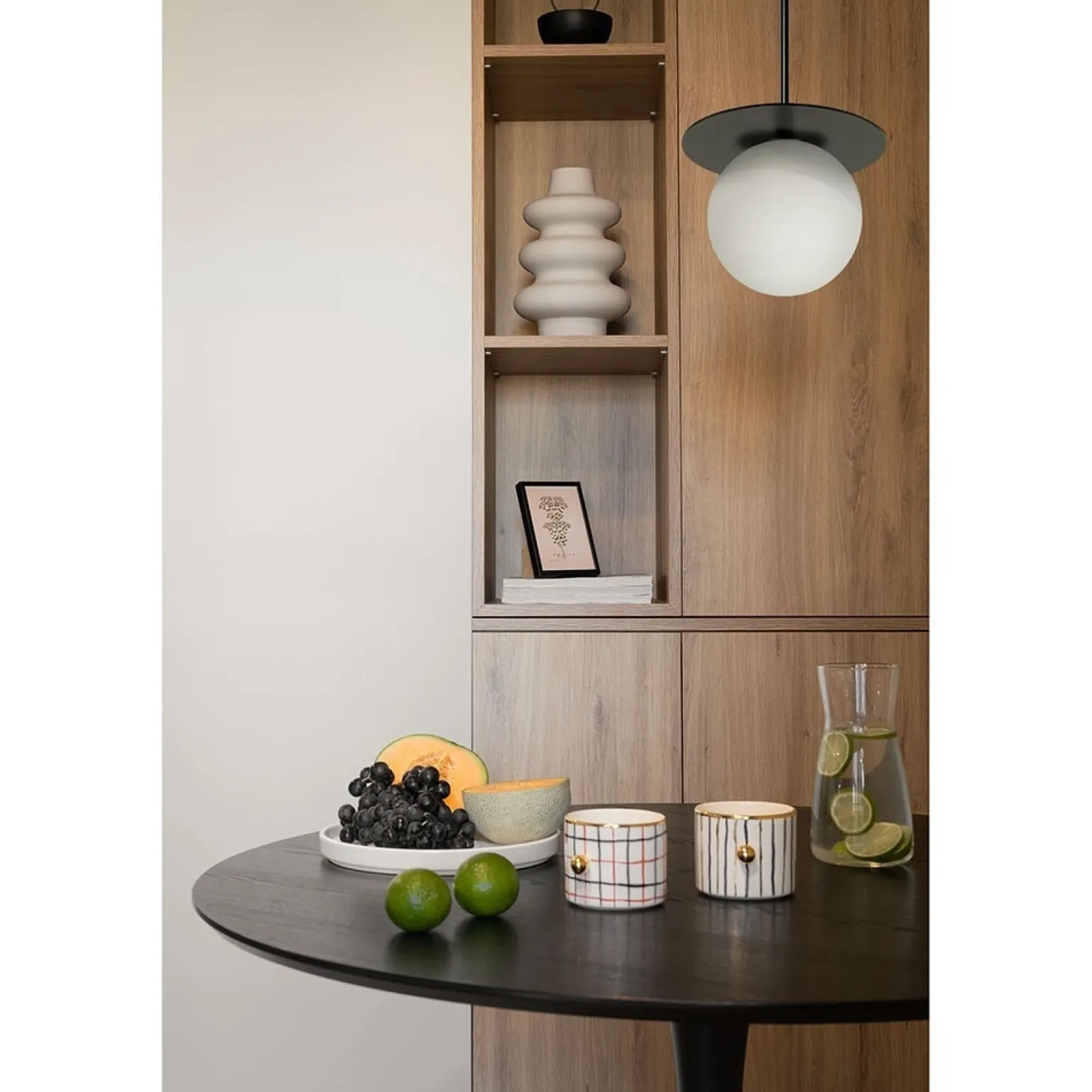 BORRA B czarna sufitowa lampa wisząca (BRB122P0) - Ummo