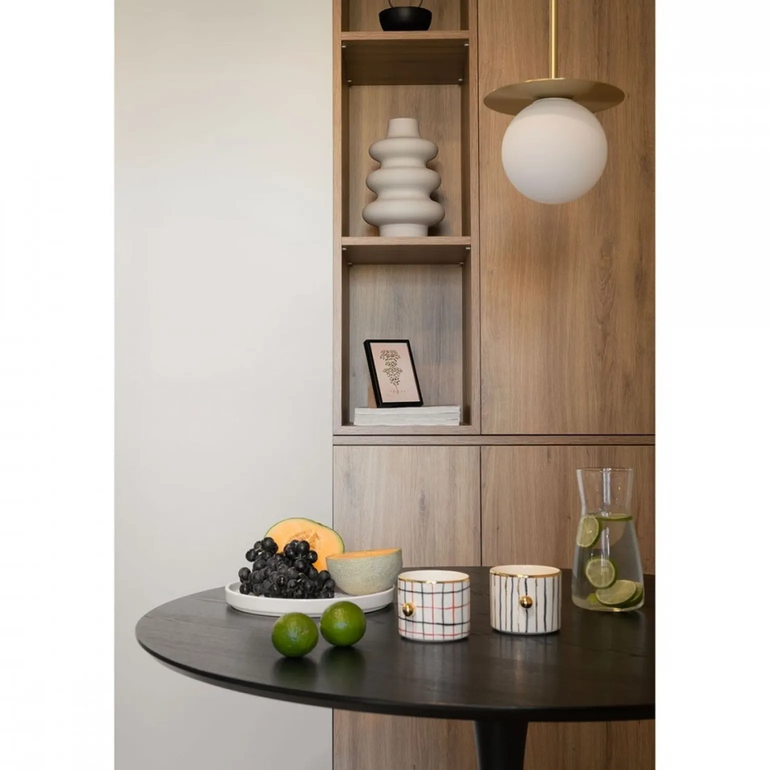 BORRA B 3P potrójna sufitowa lampa wisząca z mosiądzem (BRB331P3) - Ummo