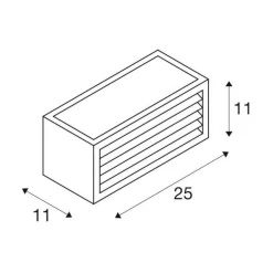 BOX-L LED antracyt 3000K (1002035) - SLV