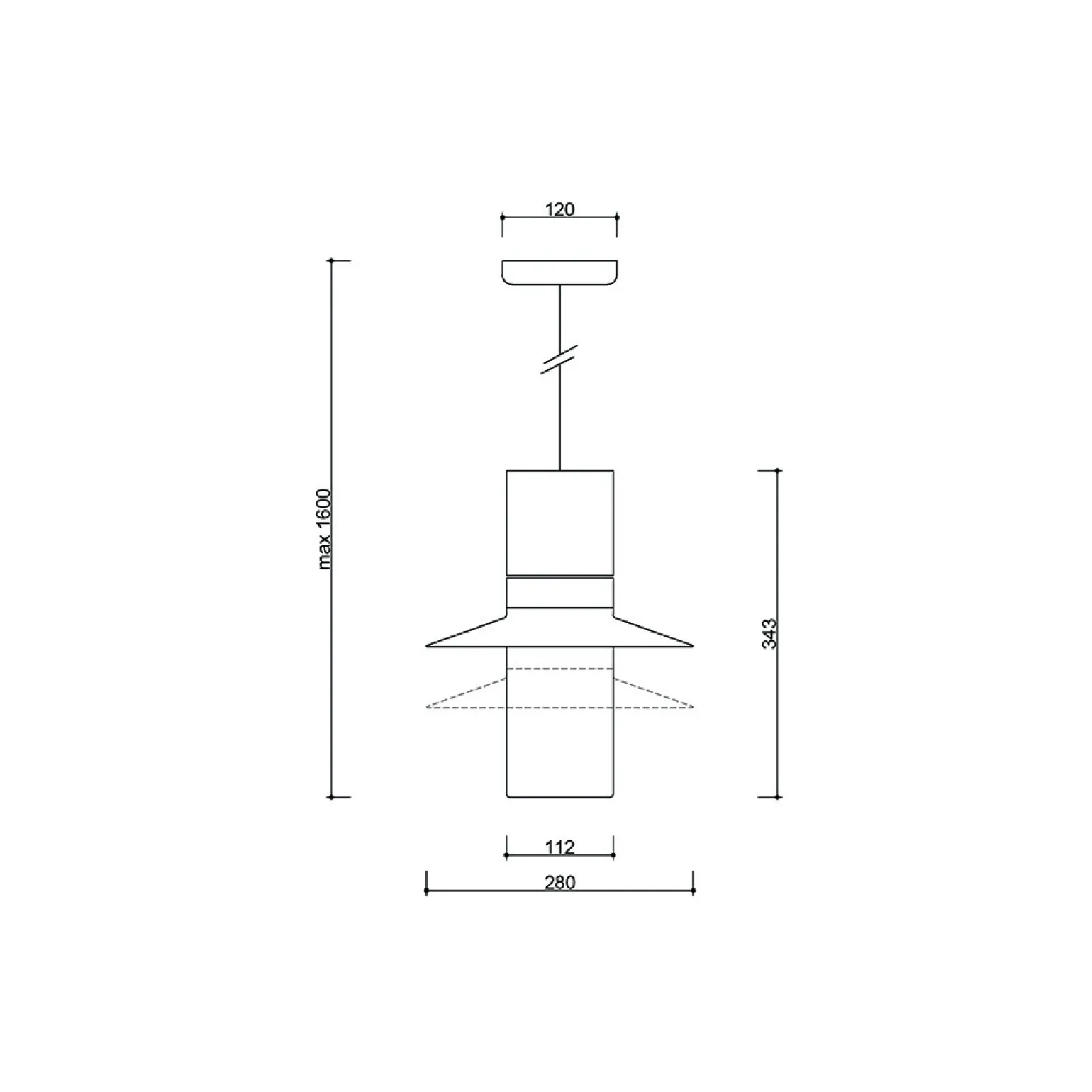 CAPONIO A biała sufitowa lampa wisząca (CPA111P0) - Ummo