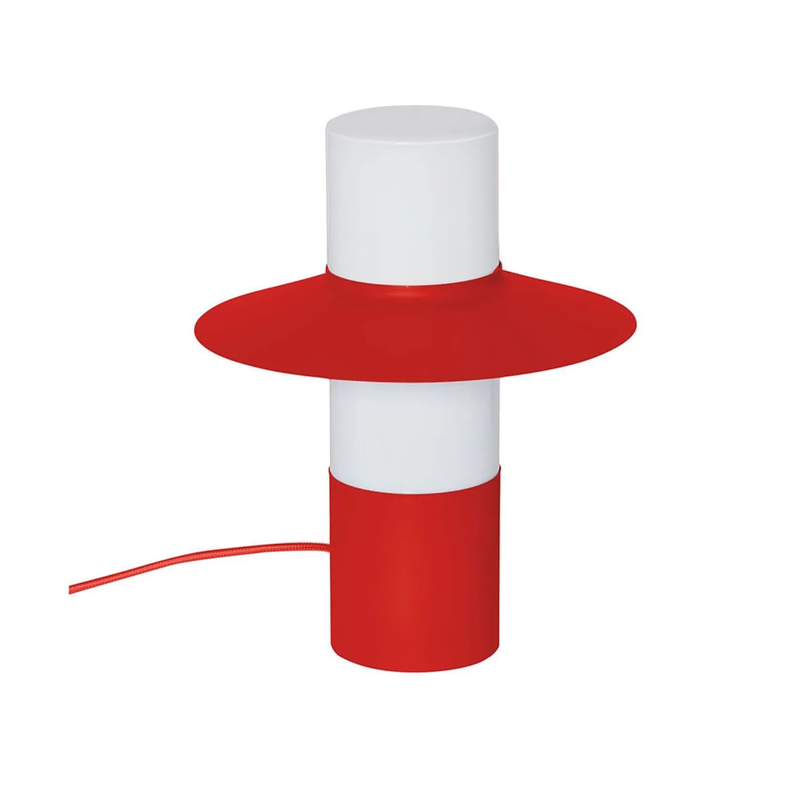 CAPONIO ST czerwonopomarańczowa lampa stołowa (CPS11212P1) - Ummo