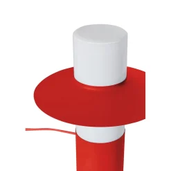 CAPONIO ST czerwonopomarańczowa lampa stołowa (CPS11212P1) - Ummo