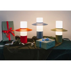 CAPONIO ST niebieska lampa stołowa (CPS199P1) - Ummo