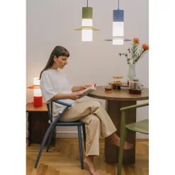 CAPONIO ST oliwkowa lampa stołowa (CPS11414P1) - Ummo