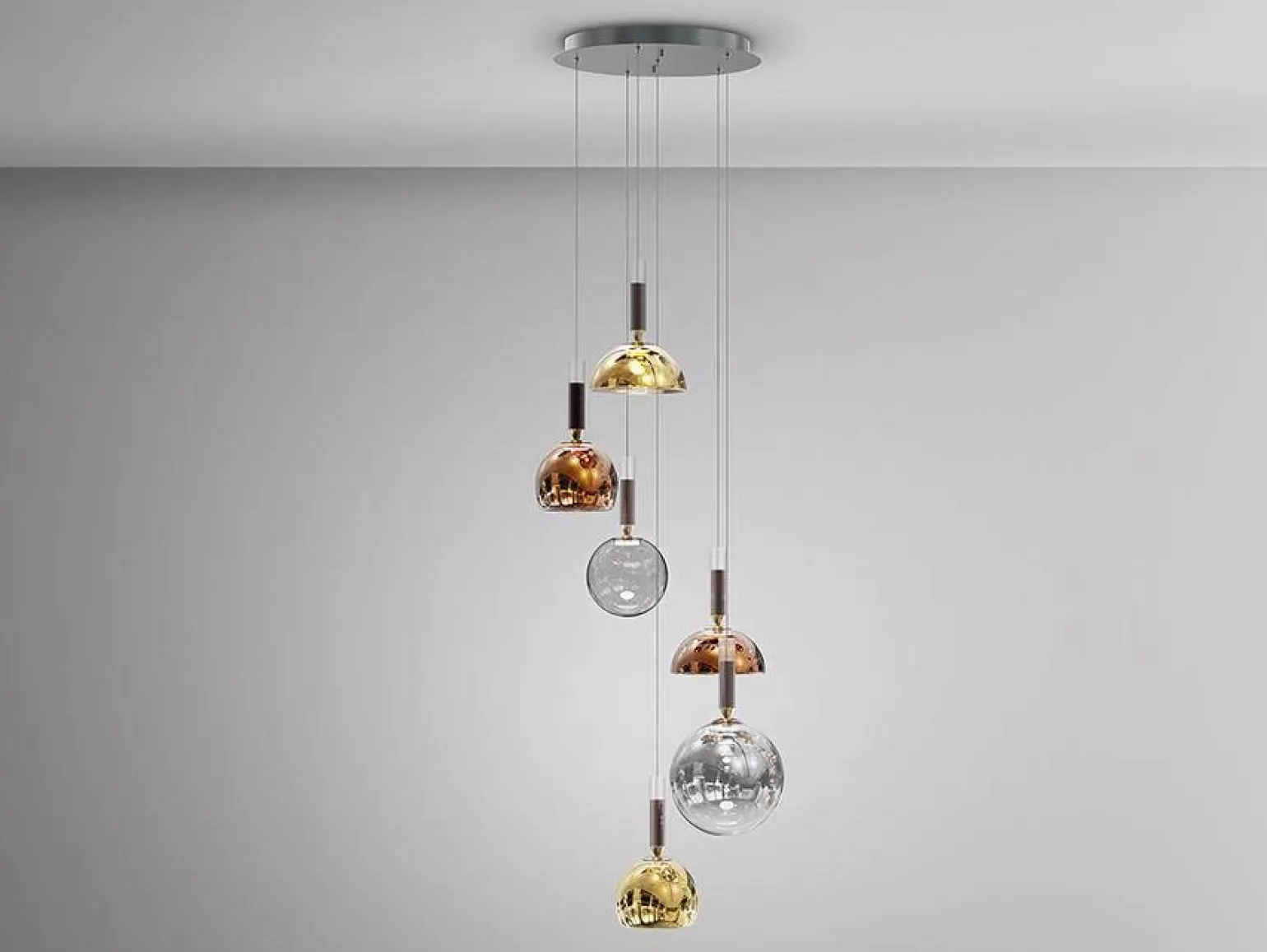 Charlize lampa wisząca 6L (312189) - Schuller