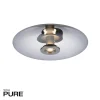 Ściemnialna lampa na sufit PURE VITRUM SZARY (6083-15) - Paul Neuhaus
