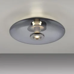 Ściemnialna lampa na sufit PURE VITRUM SZARY (6083-15) - Paul Neuhaus