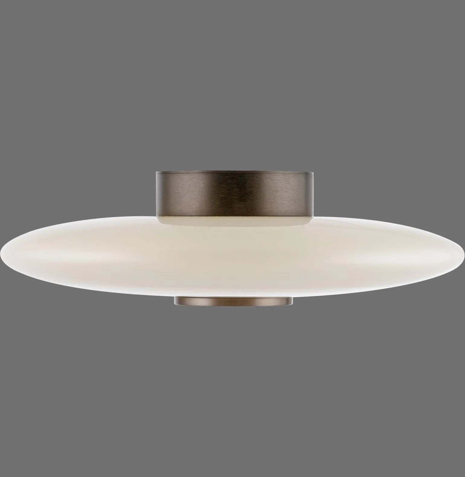 Ściemnialna lampa na sufit PURE VITRUM CIEMNOMETALOWO-BRĄZOWY (6083-34) - Paul Neuhaus