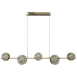 Ściemnialna Lampa Wisząca EUFORIA PENDANT LINE 5 3-STEP DIMM GO (AZ6737) Azzardo