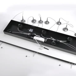 Ściemnialna lampa wisząca z płynną regulacją wysokości POSH SZARA (15695-15) - Paul Neuhaus