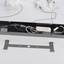 Ściemnialna lampa wisząca z płynną regulacją wysokości POSH SZARA (15693-15) - Paul Neuhaus