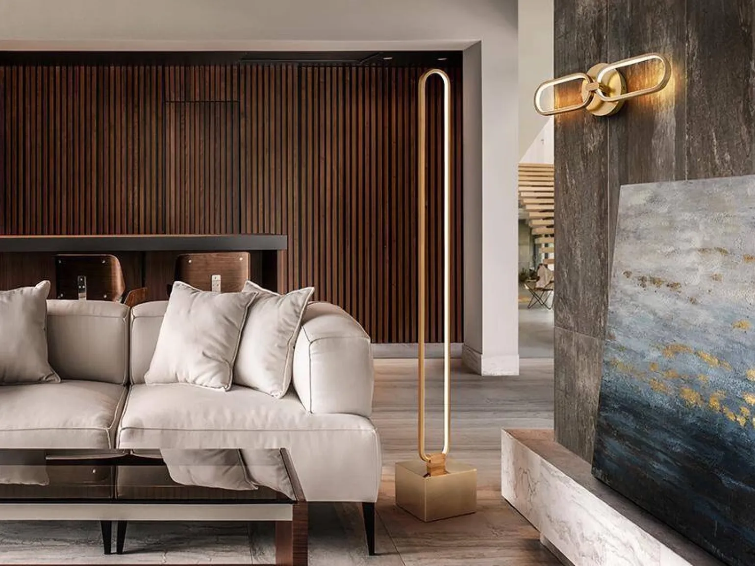 Colette lampa podłogowa 1L (787321) - Schuller