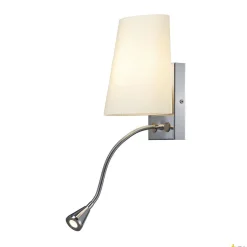COUPA FLEX, lampa ścienna, QT14, 3000K, chrom, szkło satynowane, 43W (149452) - SLV