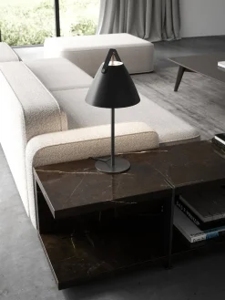 Czarna lampa stołowa STRAP Nordlux E27 40W Metal