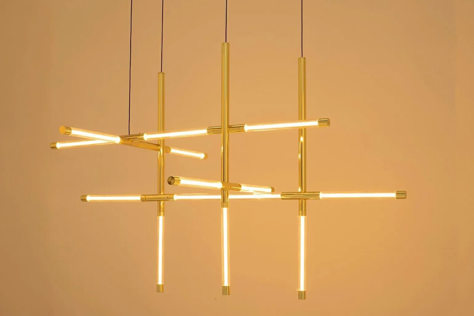 Dekoracyjna lampa wisząca MIKADO S złota (MSE1501100487) - Moosee