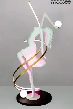Designerska lampa podłogowa z pilotem zmiany barwy DANCING QUEEN (MSE1501100428) - Moosee
