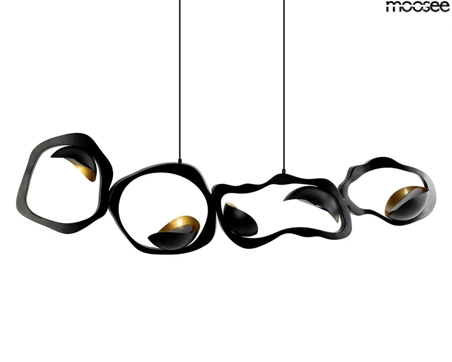 Designerska lampa wisząca TORRE czarna (MSE1501100571) - Moosee