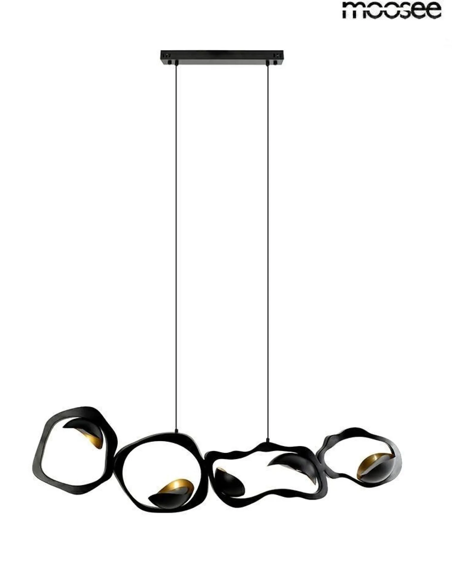 Designerska lampa wisząca TORRE czarna (MSE1501100571) - Moosee