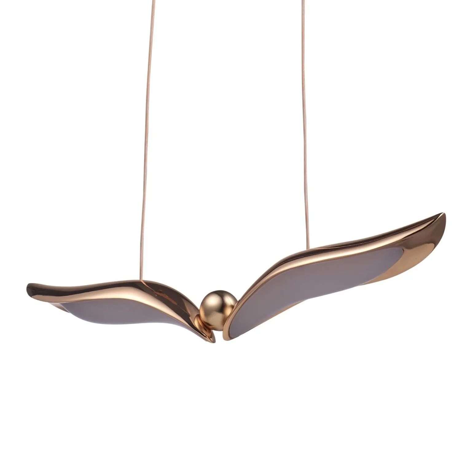 Designerska lampa wisząca GUFO 1 LED różowe złoto 36 cm (ST-DL8504) - Step into Design