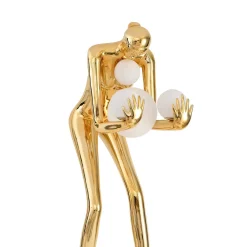 Designerska złota lampa podłogowa WOMAN-2 Gold 190 cm (DN433-F gold) - Step into Design