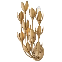 Designerski kinkiet Flora - 3 źródła światła - Oksydowane złoto (QN-FLORA-3W-GD) - Quintiesse