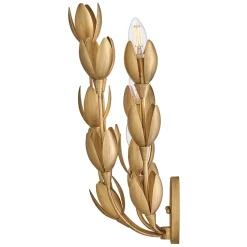 Designerski kinkiet Flora - 3 źródła światła - Oksydowane złoto (QN-FLORA-3W-GD) - Quintiesse