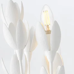 Designerski kinkiet Flora - 3 źródła światła - Tynk strukturalny (QN-FLORA-3W-WHT) - Quintiesse