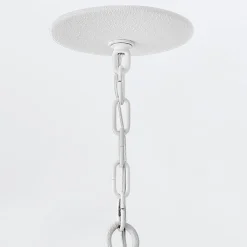 Designerski żyrandol Flora - 6 źródeł światła - Tynk strukturalny (QN-FLORA6-WHT) - Quintiesse