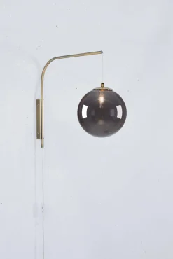 DIONE Wall 1L Smoke/Antique Brass (108419) Markslojd