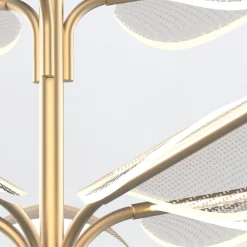 Duża lampa wisząca LED Floriana - Naturalny mosiądz (QN-FLORIANA-8P-L-NBR) - Quintiesse