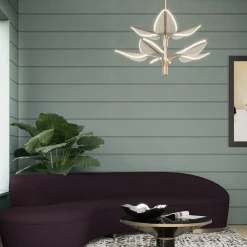 Duża lampa wisząca LED Floriana - Naturalny mosiądz (QN-FLORIANA-8P-L-NBR) - Quintiesse