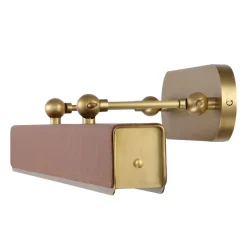 Duża obrazówka LED Valise Picture - Vintage mosiądz, skóra koniakowa (QN-VALISE-PL-L-VBS-CL) - Quintiesse