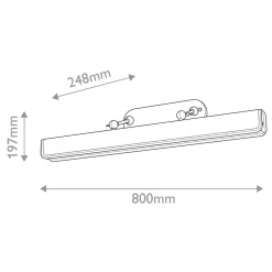Duża obrazówka LED Valise Picture - Vintage mosiądz, skóra koniakowa (QN-VALISE-PL-L-VBS-CL) - Quintiesse