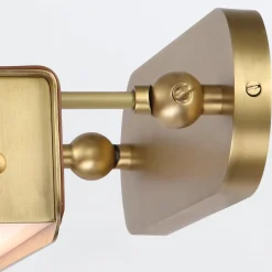 Duża obrazówka LED Valise Picture - Vintage mosiądz, skóra koniakowa (QN-VALISE-PL-L-VBS-CL) - Quintiesse