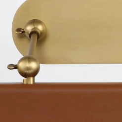 Duża obrazówka LED Valise Picture - Vintage mosiądz, skóra koniakowa (QN-VALISE-PL-L-VBS-CL) - Quintiesse