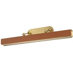 Duża obrazówka LED Valise Picture - Vintage mosiądz, skóra koniakowa (QN-VALISE-PL-L-VBS-CL) - Quintiesse