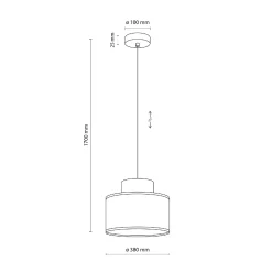 DUO JUTA GREEN LAMPA WISZACA 1 (3256) - TK Lighting